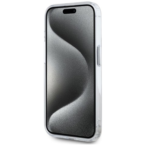 Karl Lagerfeld IML Metal Karl Head MagSafe - Etui do iPhone 15 Pro Max (biały)