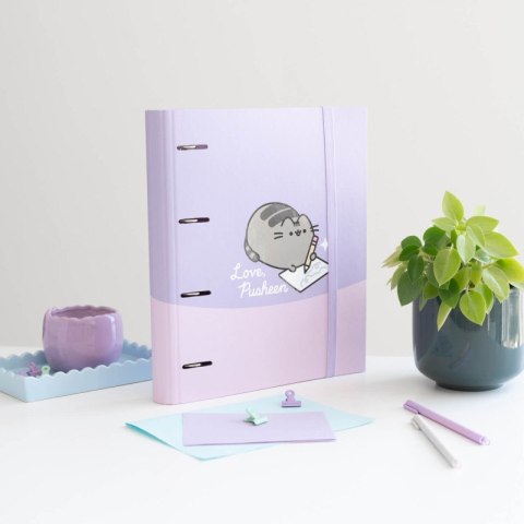 Pusheen - Segregator A4 z kolekcji Moments (4 ringi, gumka)