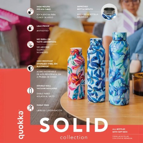 Quokka Solid - Butelka termiczna ze stali nierdzewnej 510 ml (Pastel Peach)