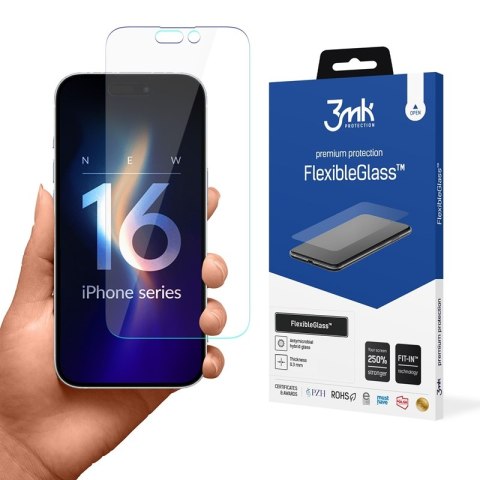 3mk FlexibleGlass - Szkło hybrydowe do iPhone 16 Pro Max