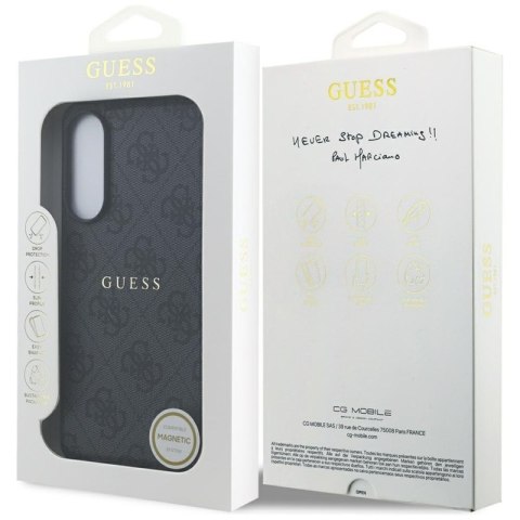Guess 4G Ring Classic Logo MagSafe - Etui Samsung Galaxy S25 Edge (czarny)