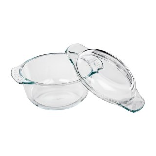 Küchenprofi Elsass - Naczynie żaroodporne ze szkła borokrzemowego z pokrywką 1,4 l 18×11,5 cm