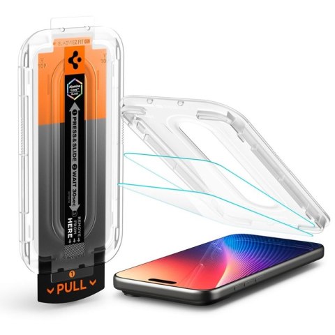 Spigen GLAS.TR EZ Fit Pro - Szkło hartowane do iPhone 17 Pro Max / 16 Pro Max