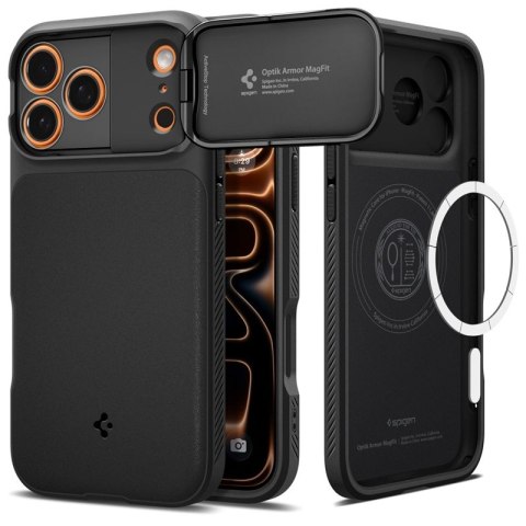 Spigen Optik Armor Mag MagSafe - Etui do iPhone 17 Pro Max (Black)