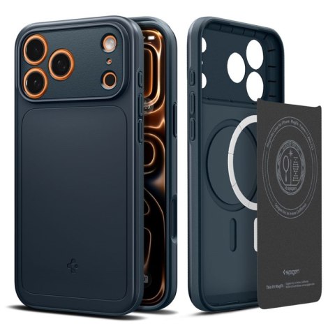 Spigen Thin Fit Mag MagSafe - Etui do iPhone 17 Pro Max (Metal Slate)