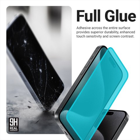 Crong 3D Armour Glass - Szkło hartowane iPhone 17 Pro + ramka instalacyjna