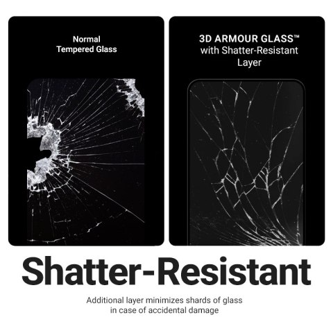 Crong 3D Armour Glass - Szkło hartowane iPhone Air + ramka instalacyjna