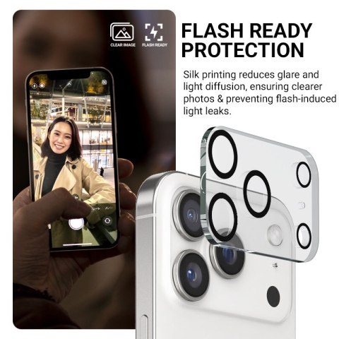 Crong Lens Shield - Szkło na aparat i obiektyw iPhone 17 Pro