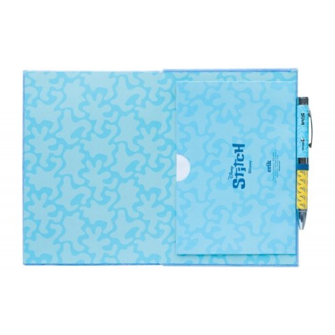 Disney Stitch - Pluszowy notatnik A5 + długopis latarka z kolekcji Tropical