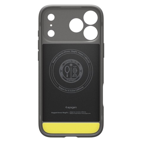 Spigen Rugged Armor Mag MagSafe - Etui do iPhone 17 Pro (Grey)
