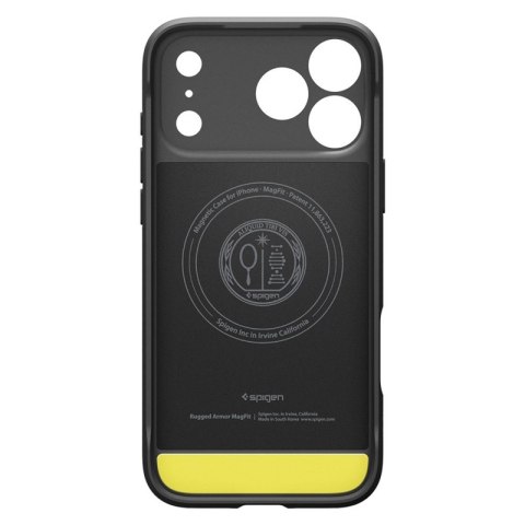 Spigen Rugged Armor Mag MagSafe - Etui do iPhone 17 Pro (Matte Black)