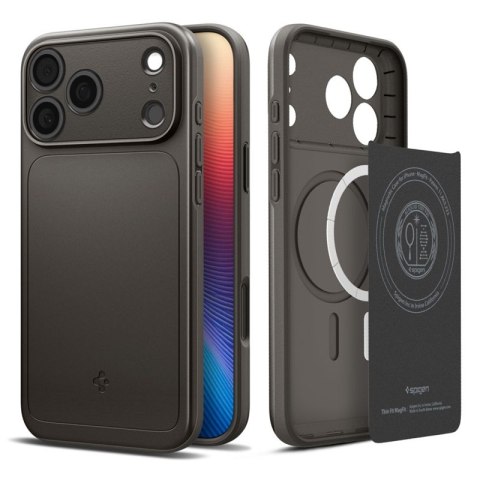 Spigen Thin Fit Mag MagSafe - Etui do iPhone 17 Pro (Gunmetal)