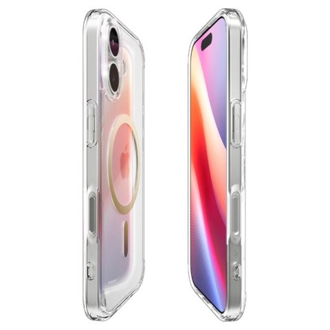 Spigen Ultra Hybrid Mag MagSafe - Etui do iPhone 17 (Clear/Gold)