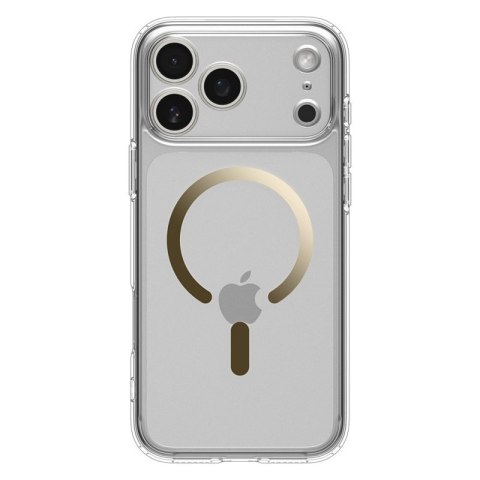 Spigen Ultra Hybrid Mag MagSafe - Etui do iPhone 17 Pro (Clear/Gold)