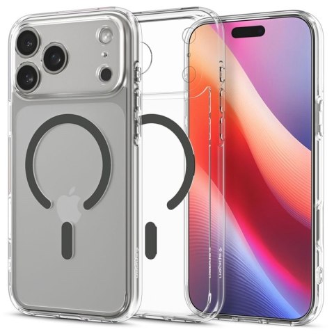 Spigen Ultra Hybrid Mag MagSafe - Etui do iPhone 17 Pro (Clear/Graphite)