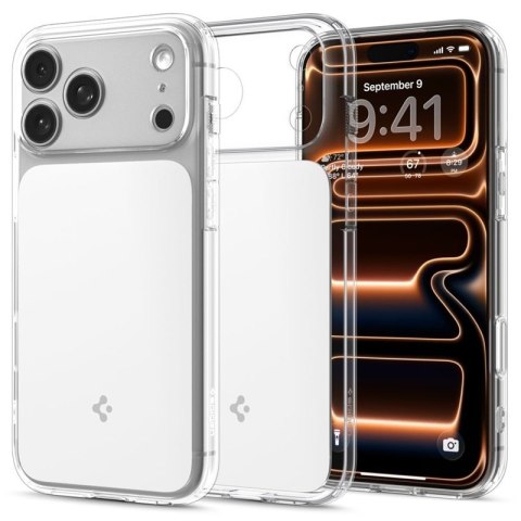 Spigen Ultra Hybrid T Mag MagSafe - Etui do iPhone 17 Pro (Clear/White)