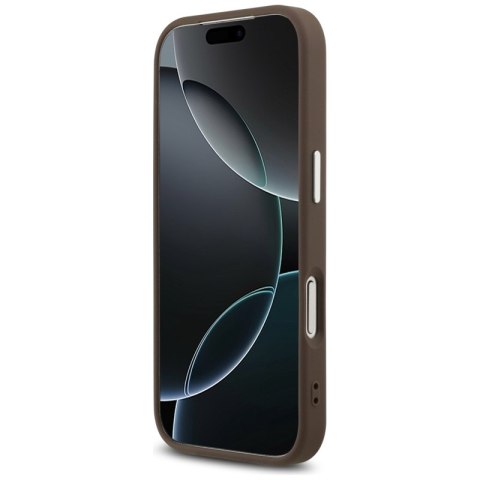 Guess 4G Big 4G Classic Logo - Etui iPhone 17 Pro (brązowy / srebrny)