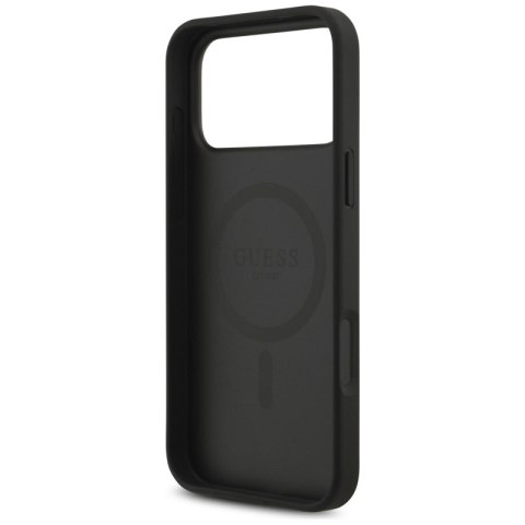 Guess 4G Circle Classic Logo MagSafe - Etui iPhone 17 Pro Max (czarny)