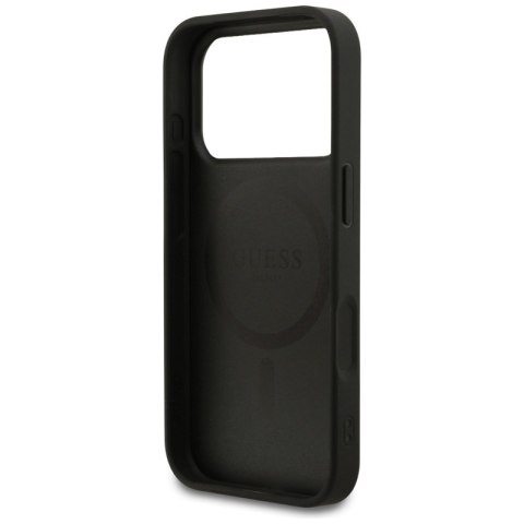 Guess 4G Ring Classic Logo MagSafe - Etui iPhone 17 Pro (czarny)