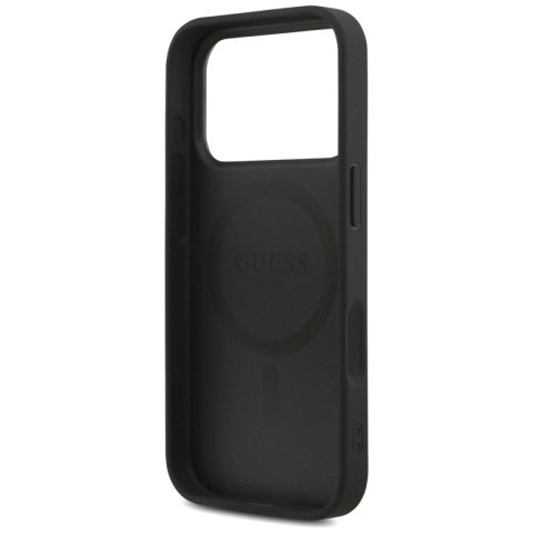 Guess 4G Strap Triangle Logo MagSafe - Etui do iPhone 17 Pro (czarny)