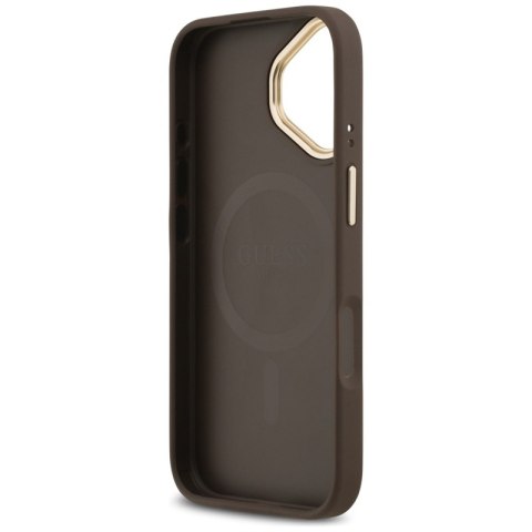 Guess 4G Strass Logo MagSafe - Etui iPhone 17 (brązowy)