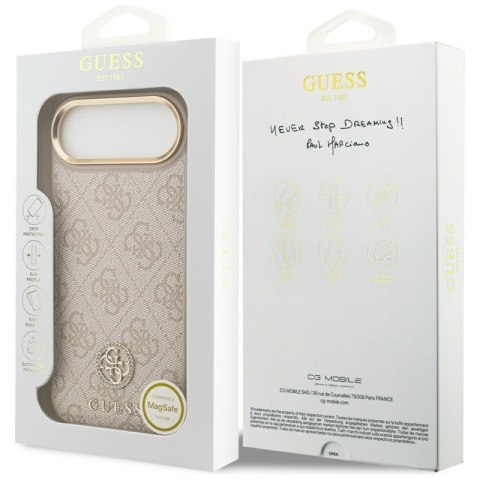 Guess 4G Strass Logo MagSafe - Etui iPhone Air (różowy)