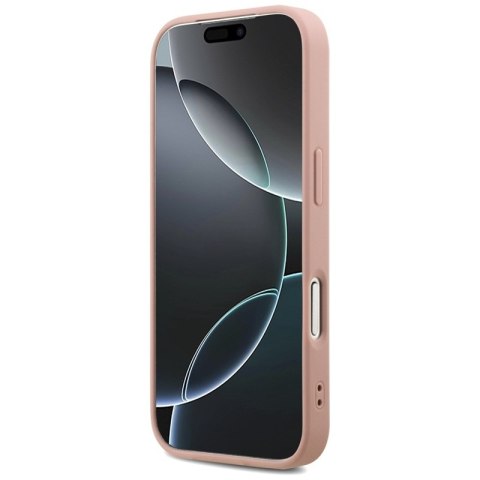 Guess Fixed Glitter Big 4G - Etui do iPhone 17 Pro (różowy)