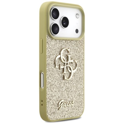 Guess Fixed Glitter Big 4G - Etui do iPhone 17 Pro (złoty)