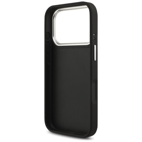 Guess Grained Big 4G Classic Logo - Etui iPhone 17 Pro (czarny)