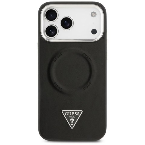Guess Triangle Logo MagSafe - Etui iPhone 17 Pro Max (czarny)
