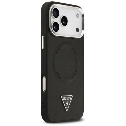 Guess Triangle Logo MagSafe - Etui iPhone 17 Pro Max (czarny)