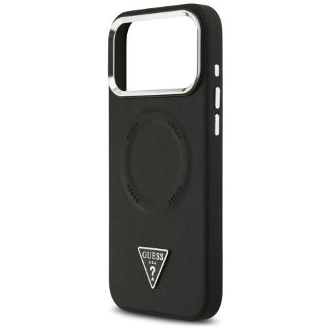 Guess Triangle Logo MagSafe - Etui iPhone 17 Pro Max (czarny)