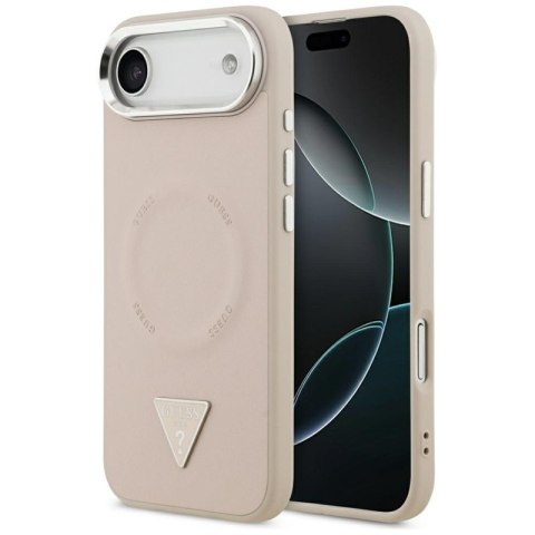 Guess Triangle Logo MagSafe - Etui iPhone Air (różowy)