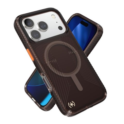 Speck Presidio Lux Grip MagSafe - Etui iPhone 17 Pro (Luxury Shade Matte / Orange)