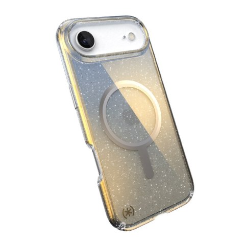 Speck Presidio Lux MagSafe - Etui iPhone Air (Hyper Mirror Glitter / Silver Metallic)