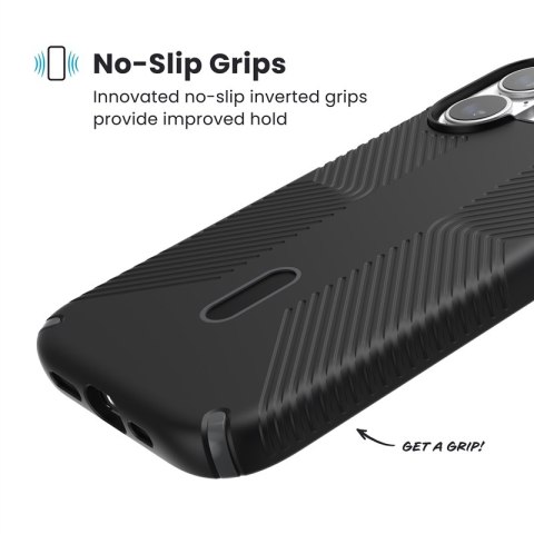 Speck Presidio2 Grip ClickLock & MagSafe - Etui iPhone 17 (Black / Slate Grey / White)