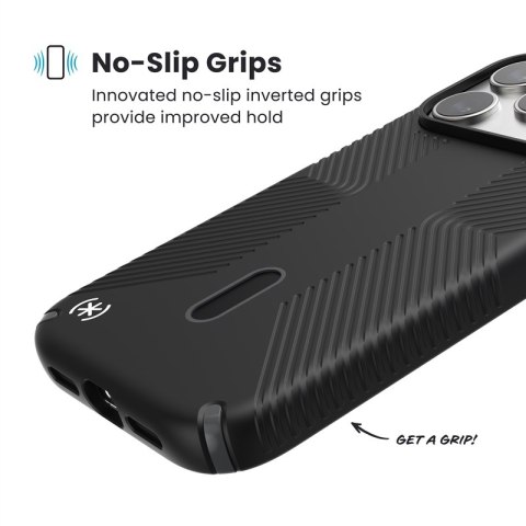 Speck Presidio2 Grip ClickLock & MagSafe - Etui iPhone 17 Pro (Black / Slate Grey / White)