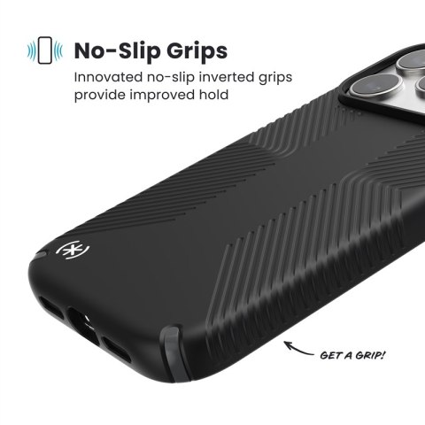 Speck Presidio2 Grip MagSafe - Etui iPhone 17 Pro Max (Black / Slate Grey / White)