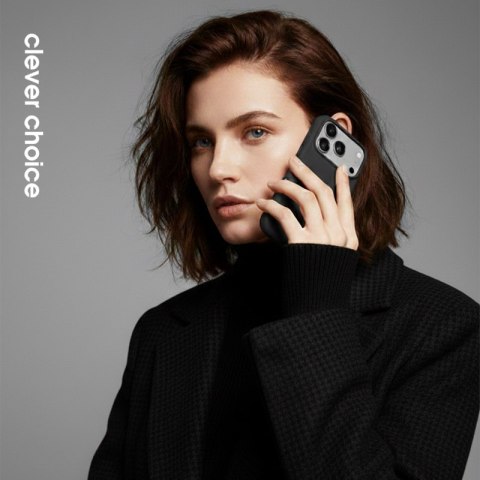 Crong Color Cover Magnetic - Etui MagSafe iPhone 17 Pro Max (czarny)