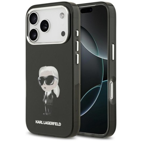 Karl Lagerfeld IML Aquarelle Karl & Logo MagSafe - Etui iPhone 17 Pro (czarny)