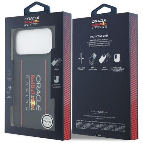 Red Bull Silicone Oversize Vertical Logo MagSafe - Etui iPhone 17 Pro Max (granatowy)