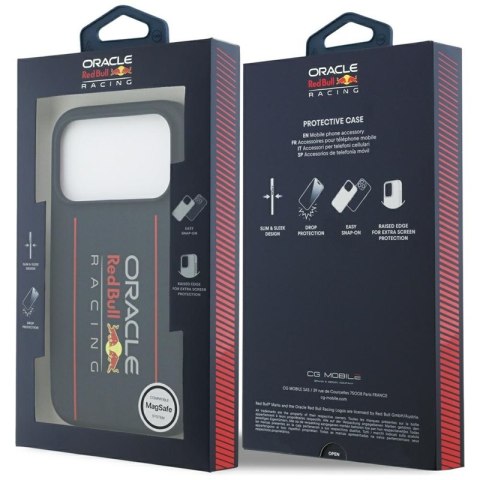 Red Bull Silicone Oversize Vertical Logo MagSafe - Etui iPhone 17 Pro (granatowy)