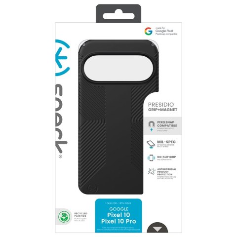 Speck Presidio2 Grip Magnet - Etui Google Pixel 10 / Google Pixel 10 Pro (Black/Slate Grey)