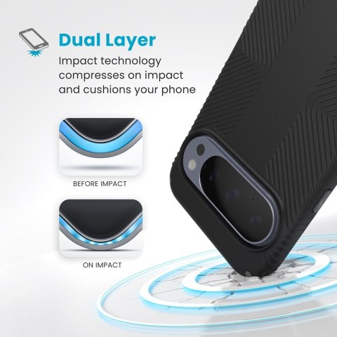 Speck Presidio2 Grip Magnet - Etui Google Pixel 10 Pro XL (Black/Slate Grey)