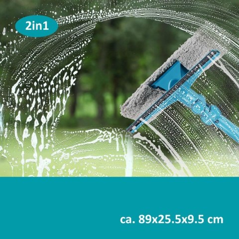 Alpina - Myjka / ściągaczka do szyb okien 2w1 z uchwytem teleskopowym do 89 cm