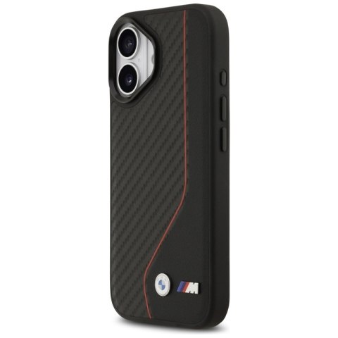 BMW M Carbon Line & Logo MagSafe - Etui iPhone 17 (czerwony)