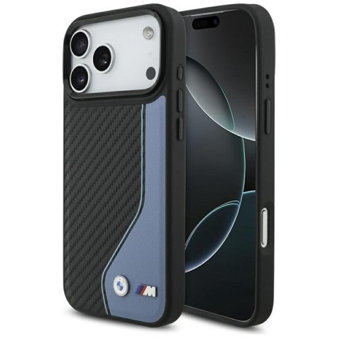 BMW M Carbon Logo MagSafe - Etui iPhone 17 Pro Max (niebieski)