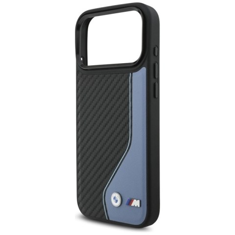 BMW M Carbon Logo MagSafe - Etui iPhone 17 Pro Max (niebieski)