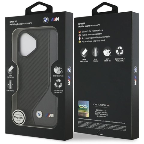 BMW M Carbon Logo MagSafe - Etui iPhone 17 (antracyt)
