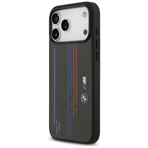 BMW M Kevlar Lines & Logo MagSafe - Etui iPhone 17 Pro Max (czarny)